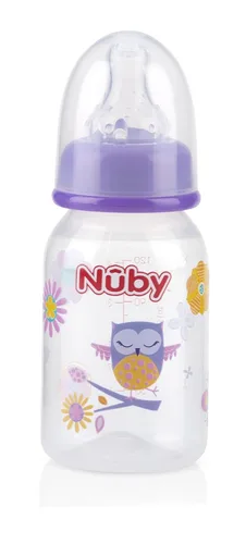 Miniatura 3 de Nuby Botella impresa antiderrames, 4 onzas, 1 paquete de 1 botella, los colores pueden variar