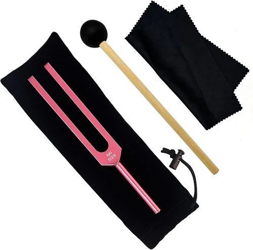 MI528 Hz - Juego de diapasones de afinación de 528 Hz, chakras para reparación del ADN, diapasones de afinación curativos, diapasón de sanación de
