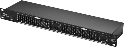 Audio Ecualizador EQ-215 - Ecualizador dual de 15 bandas de 1U, montaje en rack, ecualizador gráfico estéreo de 2 canales, ecualizador estéreo,