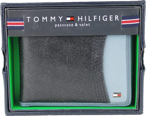 Miniatura 5 de Cartera de cuero para hombre con doble pasarela y valet de Tommy Hilfiger