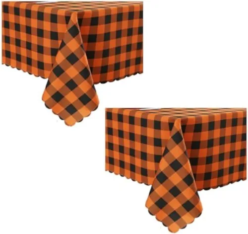 Miniatura 44 de MANGATA CASA Mantel de cuadros rosa para mesas cuadradas, mantel a cuadros, impermeable, para cocina y mesa, mantel de poliéster a cuadros sin Rosa