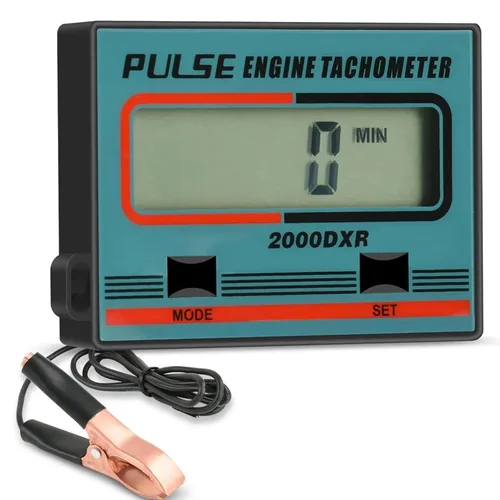 Medidor digital de rpm, tacómetro de pulso de inducción, medidor de horas para motores pequeños, motosierras, cortadoras de césped, motocicletas