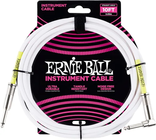 Miniatura 3 de Ernie Ball - Cable de instrumento, recto/recto, 10 pies, negro (P06048)