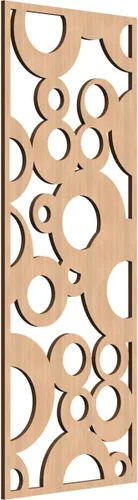 Miniatura 155 de Farwell Paneles de pared decorativos de madera con calado, 13 3/8 pulgadas de ancho x 34 3/8 pulgadas de alto x 1/4 de alto, roble rojo rojo