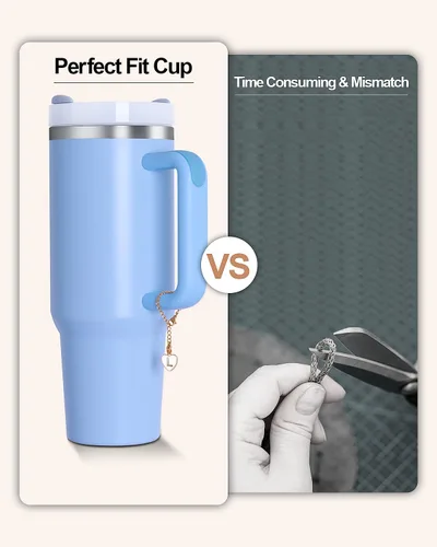 Miniatura 6 de Accesorios para Stanley Cup, con nombre de identificación y asa para vaso Stanley/Simple Moderno, Dijes de identificación inicial