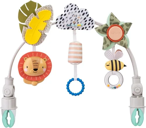 Miniatura 10 de Taf Toys Arco Tropical Ajustable para Asiento de Automóvil Infantil y Cochecito de Juguete para Bebés y Niños Pequeños, Arco de Cochecito, Juguetes