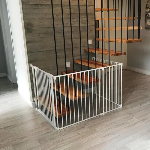 Miniatura 7 de Cardinal Gates EX100 XpandaGate - Puerta extensible para bebé, puerta extra ancha para perros, puerta de seguridad ajustable para niños y mascotas