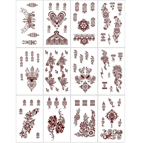 Miniatura 11 de Tatuajes Temporales 170 PCS Tatuajes que Brillan en la Oscuridad que Reaccionan a la Luz Negra UV de Neón, Tatuajes para Niños, Adolescentes