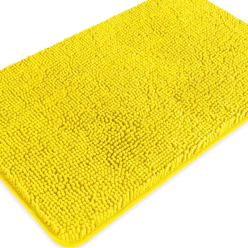 Miniatura 403 de Alfombra de baño pequeña de 12 x 18 pulgadas, lavable y absorbente, antideslizante, alfombra de baño de felpilla gruesa y suave para baño, ducha