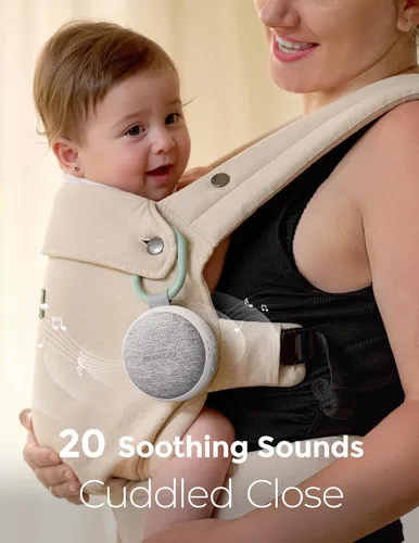 Miniatura 3 de Momcozy - Máquina de sonidos portátil con luz nocturna, máquina de ruido blanco para bebé, 20 sonidos relajantes, terapia de sonido, batería de Verde