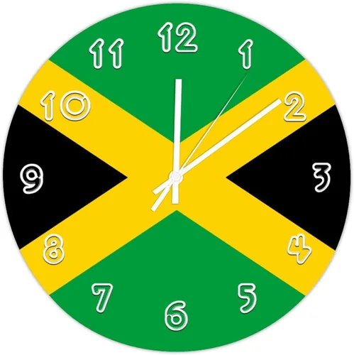 Miniatura 9 de Kosovo - Reloj de pared redondo con bandera de Kosovo, silencioso, sin tictac, para cocina, dormitorio, oficina, decoración interior del hogar