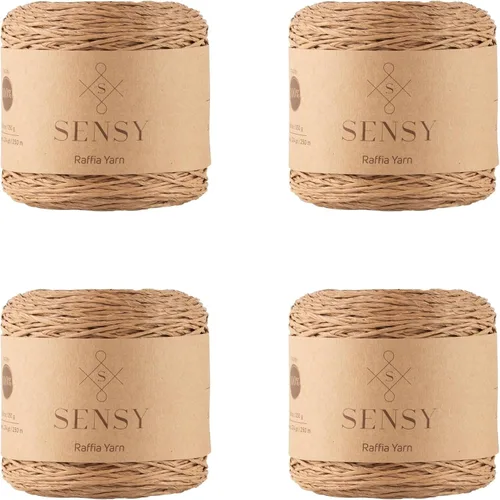 Miniatura 21 de Sensy Premium - Hilo de rafia multicolor (185 yardas, 100% papel, 400)