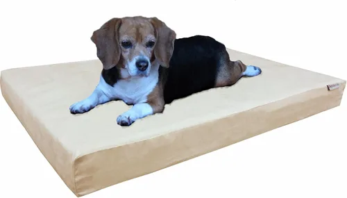 Miniatura 23 de Dogbed4less Cama ortopédica para mascotas con espuma viscoelástica para mascotas medianas y grandes, forro impermeable, funda lavable de microgamuza