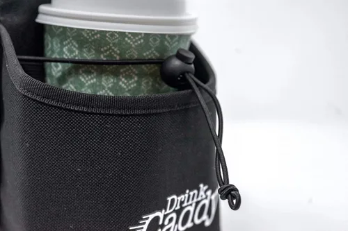Miniatura 5 de Organizador de bebidas portátil para bebidas y portavasos de café reutilizable, bolsa plegable de 2 tazas con bolsillos organizadores, asegura