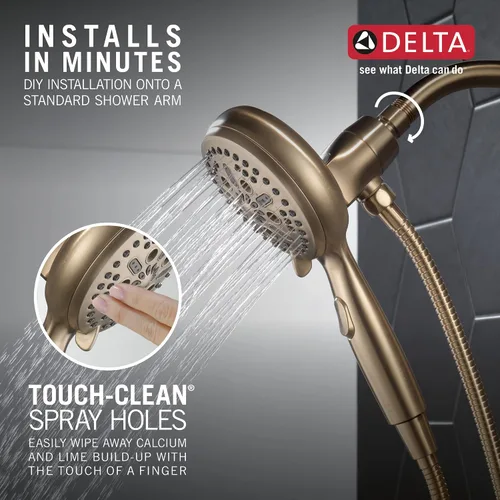 Miniatura 6 de Delta Faucet 54810-CZ-PK SureDock - Ducha magnética de mano, bronce champán, 7 ajustes de pulverización