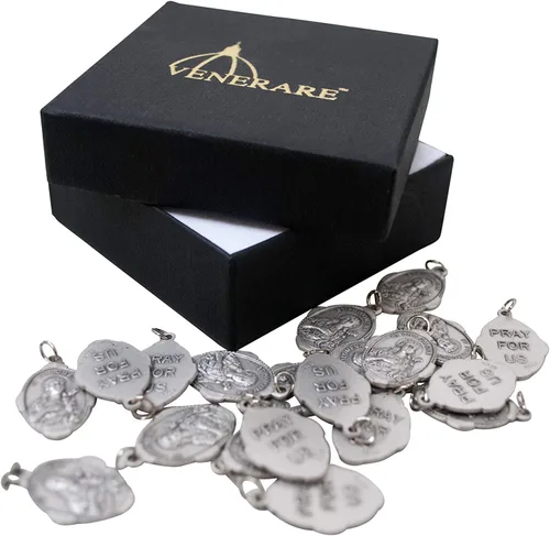 Miniatura 2 de Medalla a Granel Lote de 20 Colgante de Santo de Metal (San Filomena), Metal