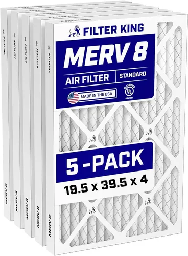 Miniatura 136 de Filter King Filtro de aire de 5.5 x 29.5 x 1 (MERV 8) (paquete de 5) filtros de horno de CA para control de polvo y alergias, fabricados en EE. UU.