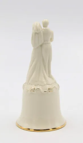 Miniatura 4 de Figura decorativa de campana de porcelana fina para pareja, 50 aniversario, 5-5/8 pulgadas de alto