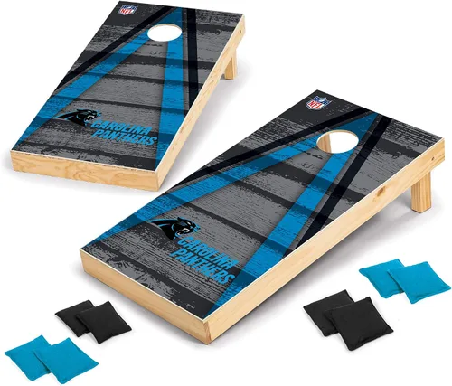 Miniatura 16 de Wild Sports - Set para jugar al cornhole (meter sacos pequeños en un agujero) con tablero de madera de 2 x 4 pies y 8 sacos con frijoles, diseño