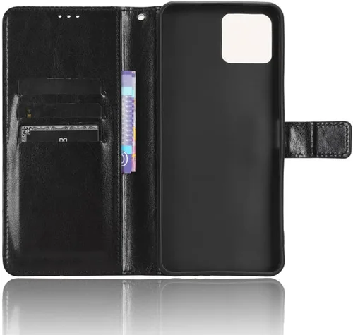 Miniatura 5 de Funda para Boost Mobile Celero 5G + Funda de piel con tapa para Boost Mobile Celero 5G Plus, color negro