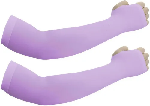 Miniatura 10 de Mangas de protección solar con orificios para el pulgar para hombres y mujeres, cubierta de compresión de enfriamiento para brazo UV, manga