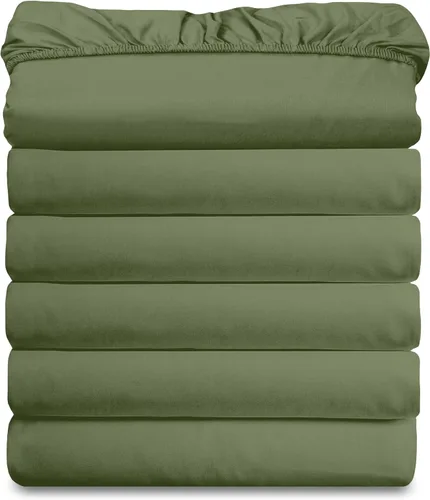 Miniatura 16 de Elegant Comfort Paquete de 6 sábanas bajeras ultrasuaves a granel – 1500 sábanas bajeras de microfibra de alta calidad hotelera, bolsillos profundos