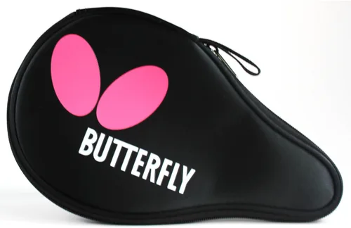 Miniatura 6 de Butterfly 802 FL Shakehand - Raqueta de tenis de mesa Serie China Potente combinación de hoja de arilato/carbono y goma con estuche de raqueta