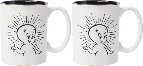 Miniatura 25 de Silver Buffalo Casper The Friendly Ghost - Taza de cerámica, 20 onzas Casper El fantasma amistoso