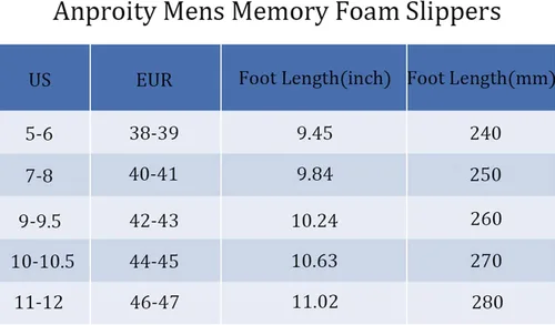 Miniatura 7 de Anproity Pantuflas de espuma viscoelástica para interiores para hombre, con forro polar, cómodas y con puntera cerrada, impermeables
