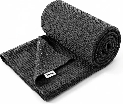 Miniatura 10 de Toalla de yoga caliente, toallas de microfibra antideslizante para yoga caliente, absorbente de microfibra, sudor, cubierta antideslizante, bikram
