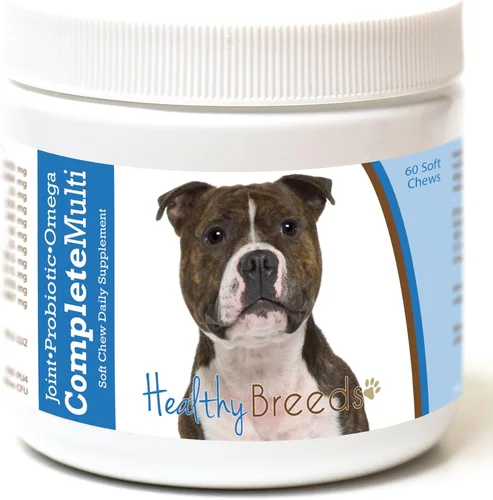 Miniatura 421 de Healthy Breeds Pug todo en uno multivitamínico suave masticable 60