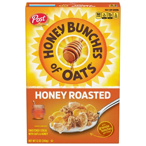 Miniatura 16 de Honey Bunches of Oats Cereal de granola tostado con miel, bolsa de 11 onzas (paquete de 5)
