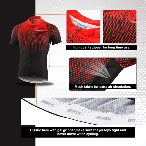 Miniatura 4 de BERGRISAR Maillots de ciclismo de manga corta para hombre