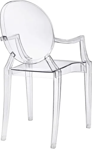 Miniatura 4 de Silla de Comedor transparente de Casper, Policarbonato, Transparente