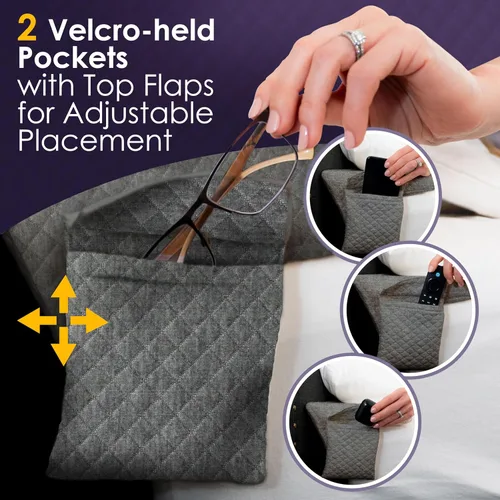 Miniatura 5 de XetraDesign Almohada de cuña de cama para espacio de cabecero de hasta 7 pulgadas, cuña triangular para espacio de cabecero, relleno de espacio
