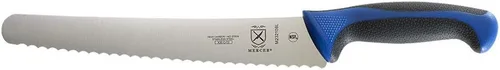 Miniatura 8 de Mercer Culinary - M23210WBH Mercer Culinary Millennia - Cuchillo para pan con borde ondulado de 10 pulgadas de ancho, color blanco