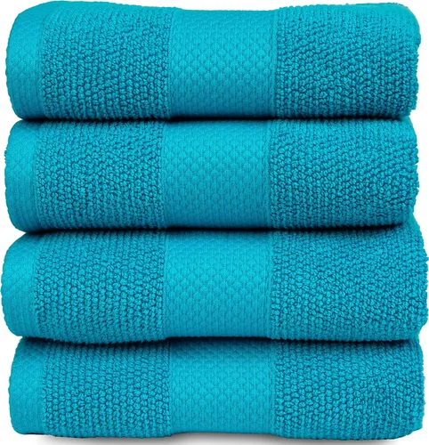 Miniatura 19 de MAURA Juego de toallas de baño de alta calidad, 100 % algodón, de 35 x 70 pulgadas, ultra absorbentes, de secado rápido, suaves, para baño, toallas
