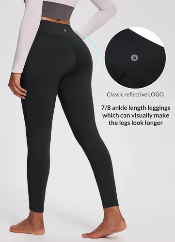 Miniatura 4 de BALEAF - Leggings de yoga suaves de cintura alta 78 para mujer con bolsillos profundos, pantalones de entrenamiento elásticos cepillados a prueba