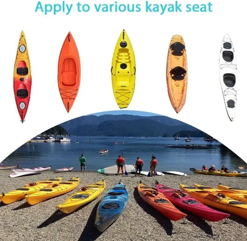 Miniatura 6 de Kayak Cockpit Cover UV60+ 420D Oxford ajustable canoa a prueba de polvo e impermeable cubierta de asiento