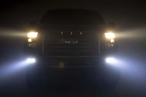 Miniatura 8 de Rough Country Kit de luces antiniebla LED Spot/Flood para Ford F-150-70865 2015-2017