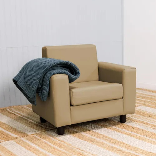 Miniatura 2 de Factory Direct Partners SoftScape Inspired Playtime - Silla de lectura clásica, muebles tapizados de grado comercial para niños, para el hogar, Arena