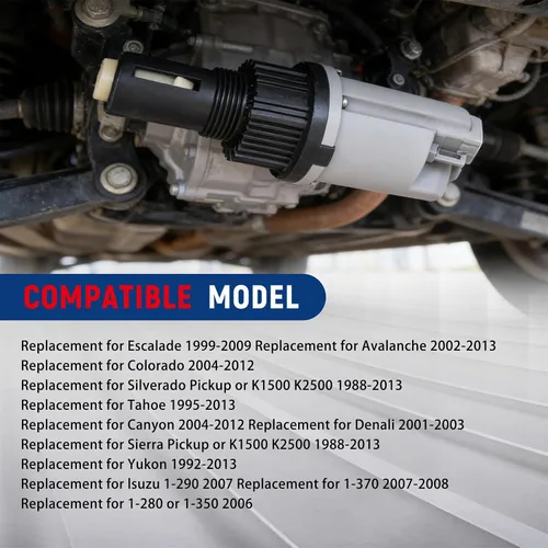 Miniatura 6 de waltyotur Reemplazo del émbolo del actuador del eje diferencial delantero 4WD para Chevy Avalanche K1500 K2500 K3500 Silverado GMC Canyon Yukon