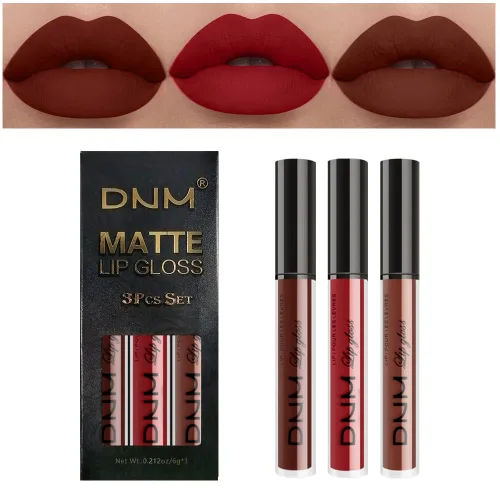 Miniatura 31 de evpct 2 Piezas Lápiz Labial Líquido Verde Esmeralda con Brillo Glitter, Brillo Labial Tinte y Delineador de Labios Retráctil, Set de Maquillaje