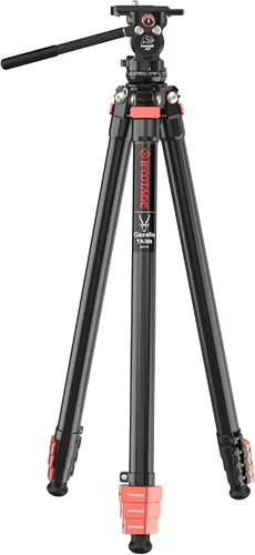 IFOOTAGE Gazelle TA3B+Komodo K3 trípode de aluminio para cámara con cabezal fluido, trípode de viaje portátil, para fotografía profesional, creación