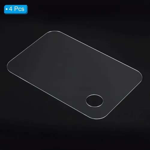 Miniatura 3 de PATIKIL Paleta de pintura acrílica, 2 unidades, bandeja de pintura rectangular, paleta de pintura de 8 x 12 x 0.08 pulgadas con agujero