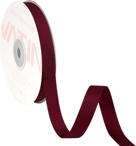 Miniatura 153 de Vatin - Rollo de cinta de grogrén, rollos de 25-50 yardas, perfecto para decoración de bodas, coronas, baby showers, envolturas de paquete de regalo