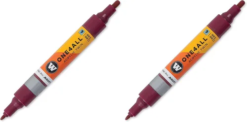 Miniatura 28 de Molotow ONE4ALL - Marcador acrílico de doble bomba, puntas de 0.059 in y 0.157 in, luz Amazonas, 1 cada uno (227.423)