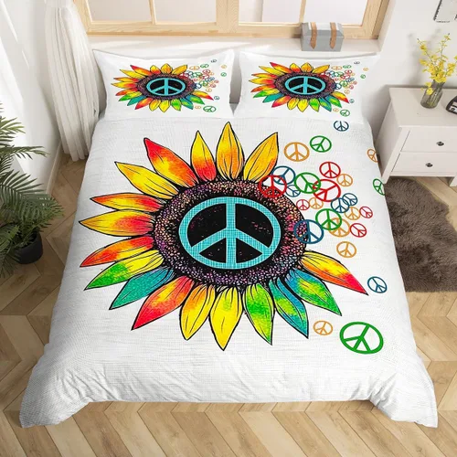 Miniatura 19 de Juego de ropa de cama con estampado de lobos en 3D, funda de edredón de lobo ártico para niños, adolescentes, niños y niñas, funda de edredón