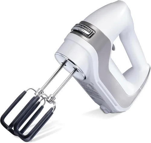 Miniatura 9 de Hamilton Beach Professional 7-velocidades Mezclador de mano eléctrico digital con motor DC de alto rendimiento, arranque lento, estuche de Plateado