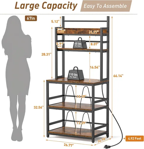 Miniatura 2 de Soporte para tocadiscos con almacenamiento de vinilo, soporte giratorio de 5 niveles con capacidad para más de 500 álbumes, mesa grande